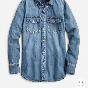 JCREW Slim Chambray Denim Shirt